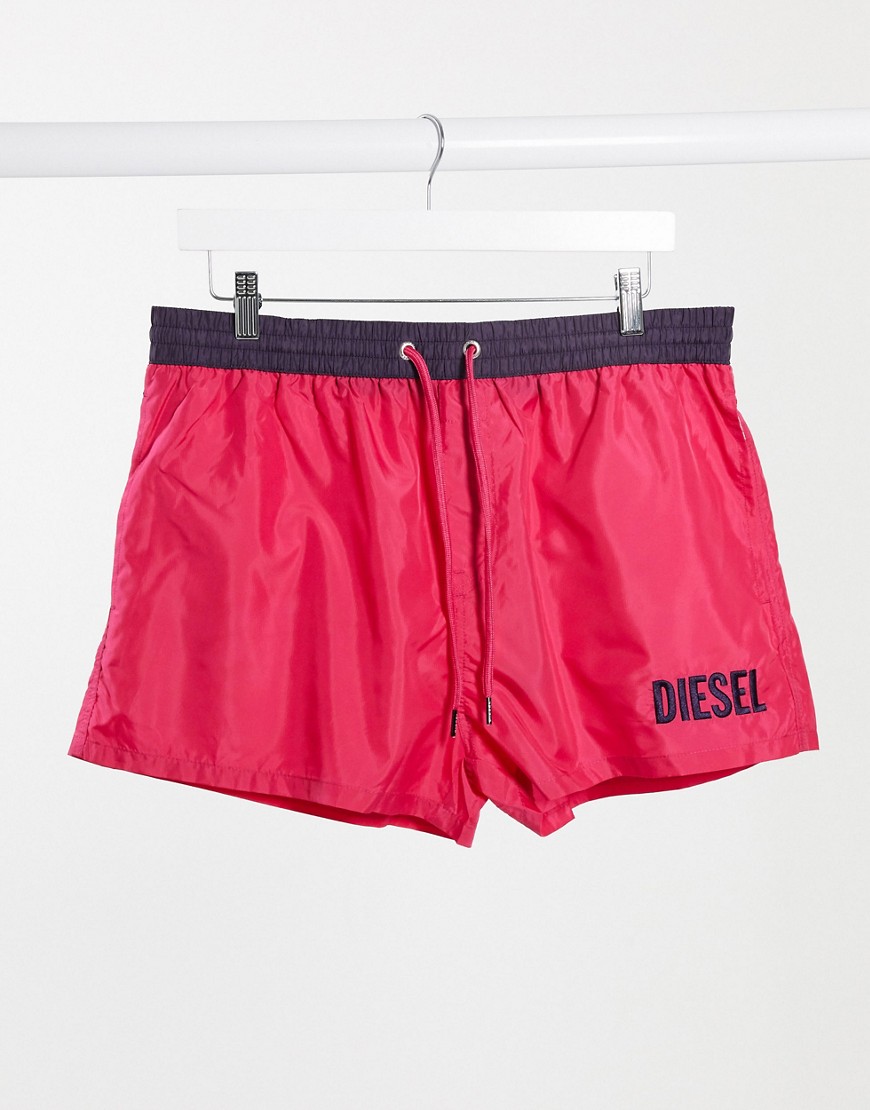 Diesel sandy logo swim shorts-Pink