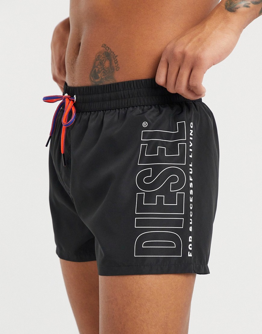 Diesel sandy logo swim shorts-Black
