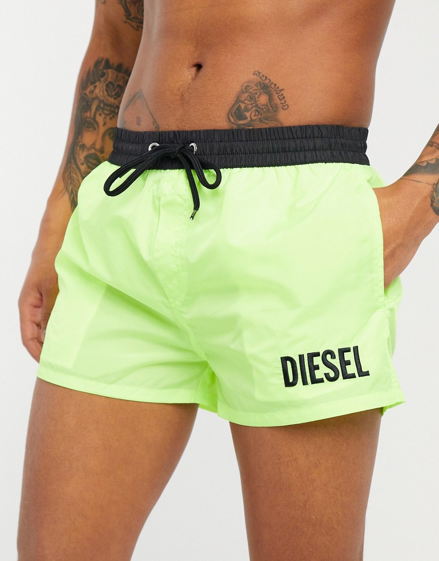 Diesel sandy logo swim shorts-Yellow
