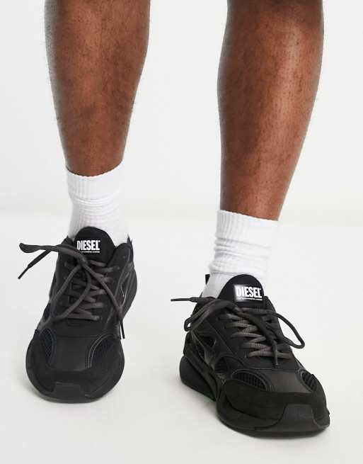 Diesel black sale trainers