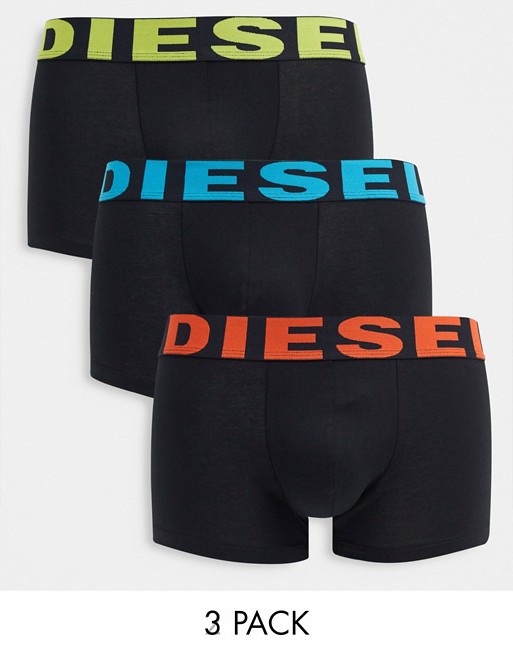 Diesel shawn logo trunks in 3 pack