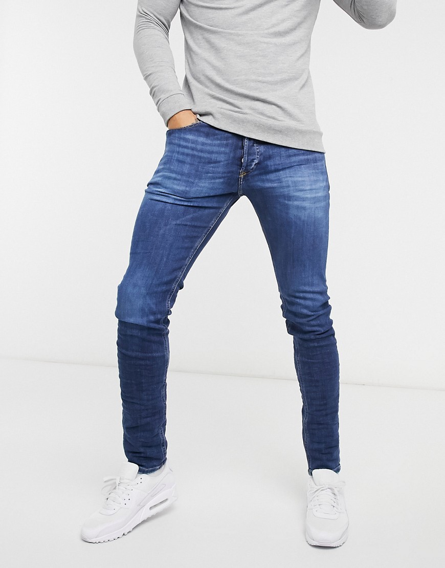 Diesel Sleekner skinny fit jeans-Blue