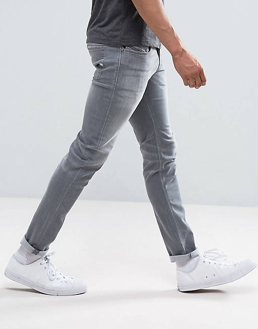 Diesel Sleenker skinny jeans gray wash | ASOS