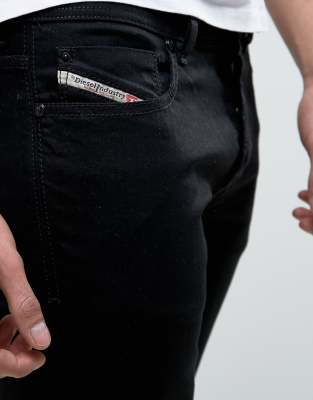 diesel sleenker skinny jeans black 0886z