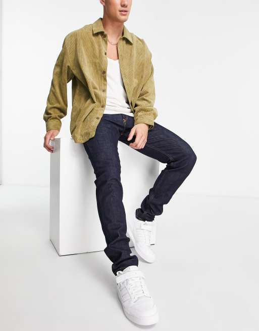 Diesel – Sleenker – Skinny-Jeans in dunkler Waschung