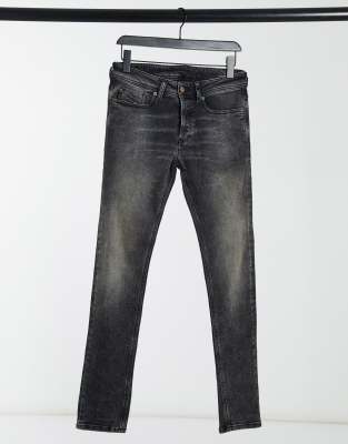 diesel sleenker grey jeans
