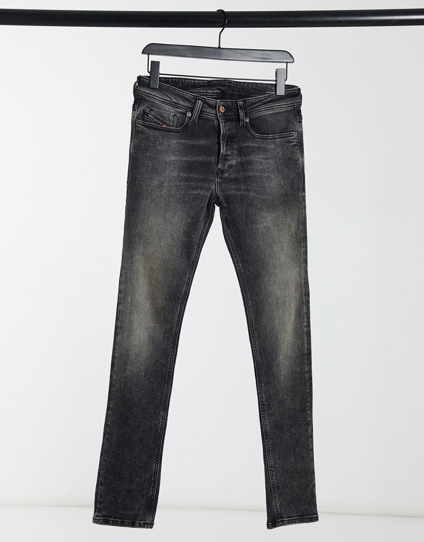 Diesel Sleenker X stretch skinny fit jeans in washed grey