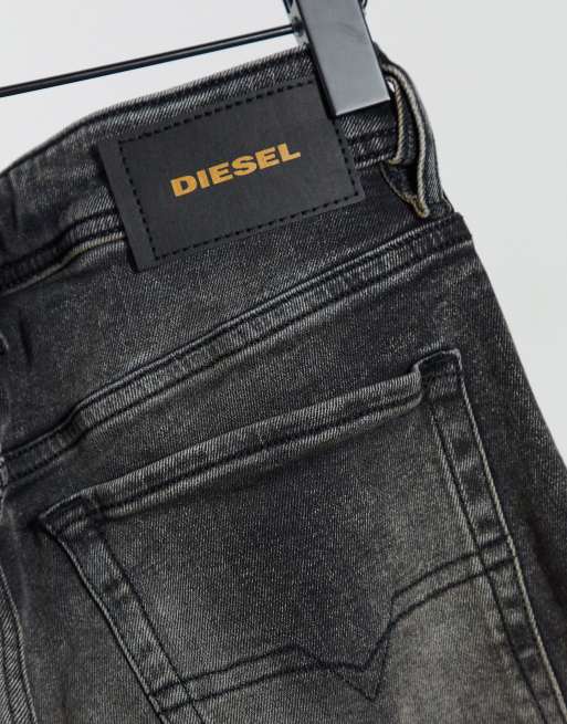 Diesel Sleenker X stretch skinny fit jeans in washed grey