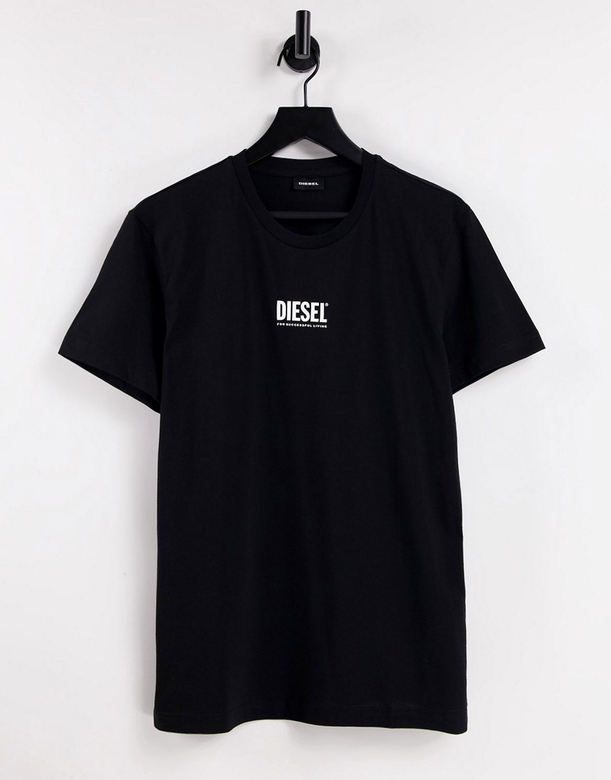 Diesel small logo t-shirt in black