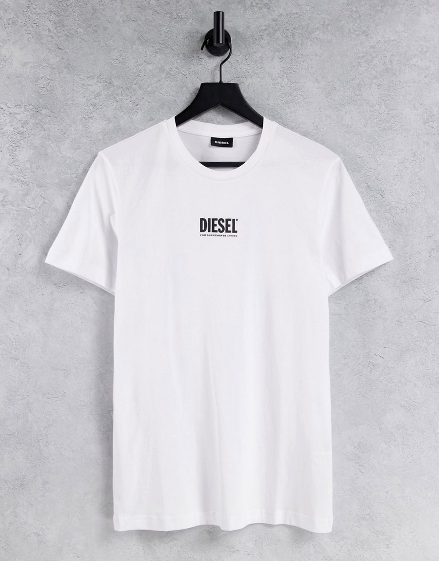Diesel small logo t-shirt in white