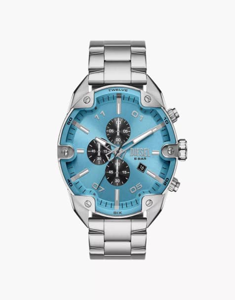 Diesel - Spiked - Montre chronographe en acier inoxydable - Argenté - view 1
