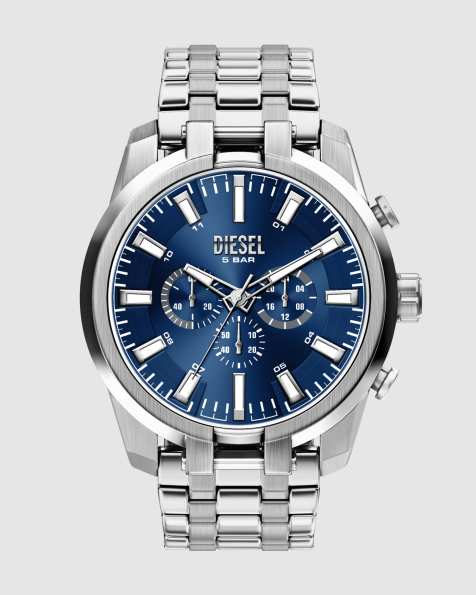Diesel Split chronograph stainless steel watch in silver - view 1