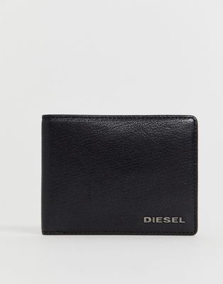 Diesel – Svart tvådelad plånbok i läder