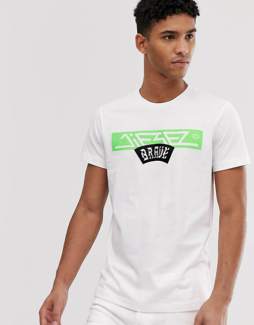Diesel T-Diego A1 logo t-shirt in white | ASOS