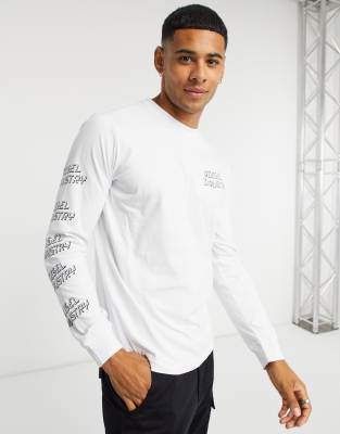 diesel white long sleeve shirt