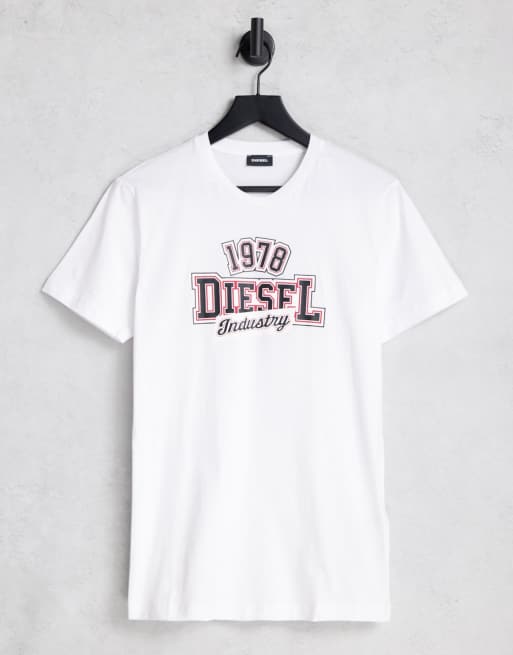 T shirt hot sale diesel bianca