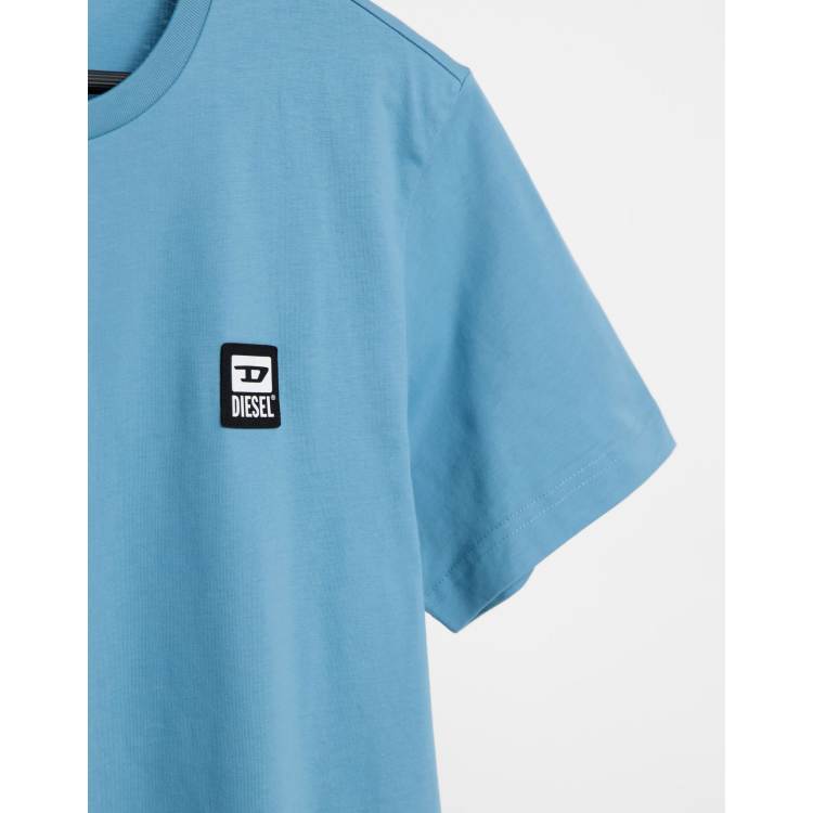 関税込【DIESEL】Diego S2 short sleeve T-shirt★Blue★ロゴ Men's T-shirt with gel Diesel print | Blue | Diesel