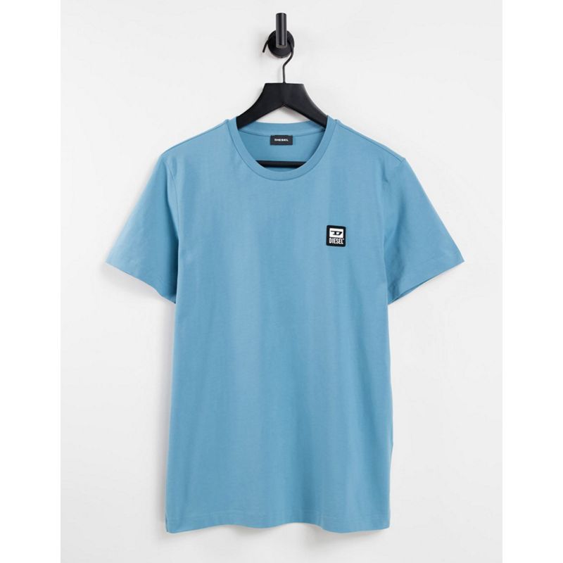 Uomo Designer Diesel - T-Diegos K30 - T-shirt blu con logo