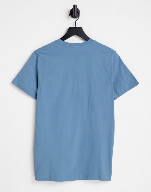 Diesel - T-Diegos - T-shirt blu con logo piccolo - MBLUE, 3 di 4