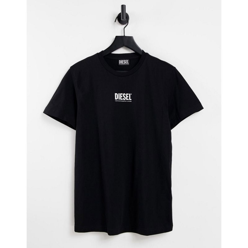 Uomo  Diesel - T-Diegos - T-shirt nera con logo piccolo 