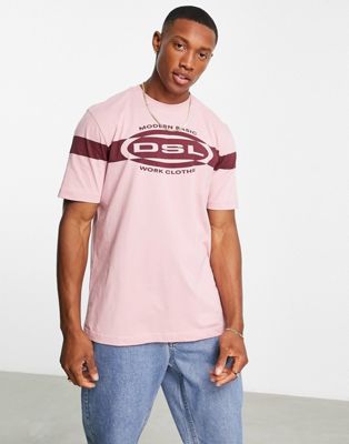Diesel T-Just Dsl logo t-shirt in pink