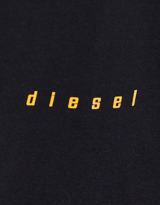 Diesel T Just N44 Small Logo T Shirt With Back Print In Black Asos