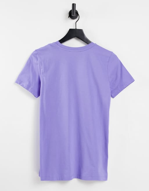 Diesel - T-sily-wx - T-shirt met vervaagd logo in paars, 4 van 4