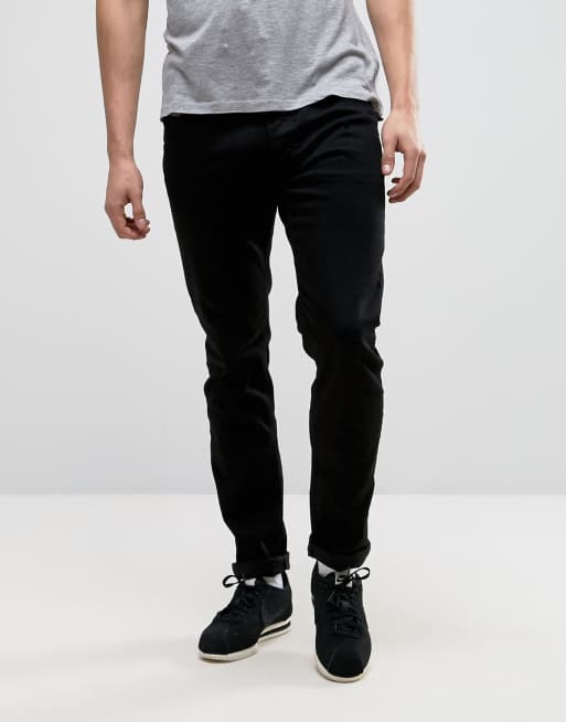 Diesel – Tepphar – Svarta jeans i smal passform i886z