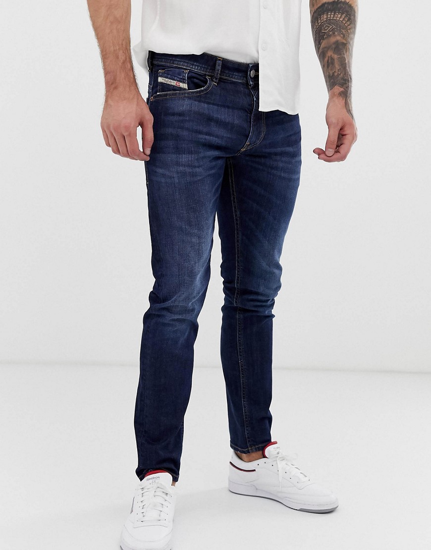 Diesel - Thommer - Jeans stretch slim lavaggio scuro 082AY-Blu