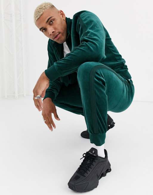 Green mens outlet tracksuit