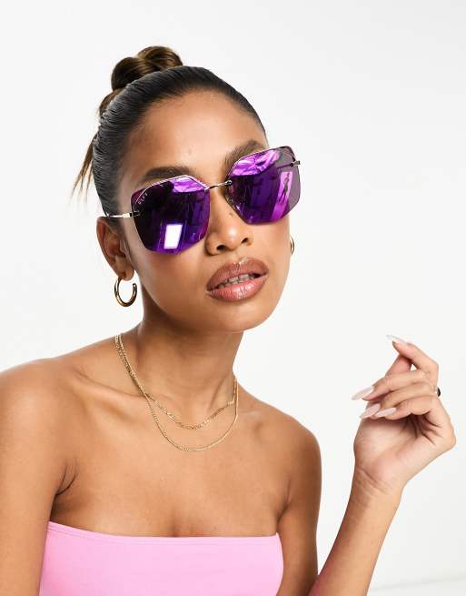 Quay sunglasses best sale pink mirrored