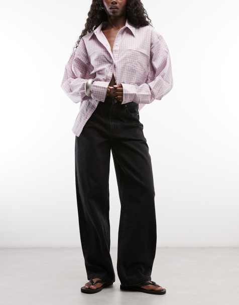 Dime baggy fit logo patch jeans in black wash - view 1