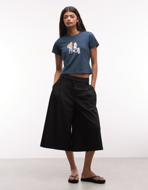 Dime besties graphic baby tee in navy, 4 of 4