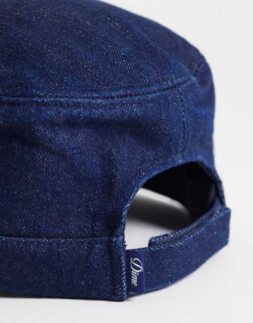 Dime cappellino painter in denim con logo mini script indaco, 3 di 3