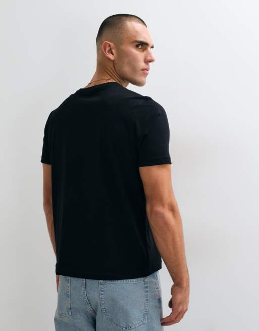 Dime classic plastic logo regular fit t-shirt in black, 3 of 10