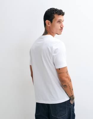 Dime Classic Plastic Logo Regular Fit T-shirt In White
