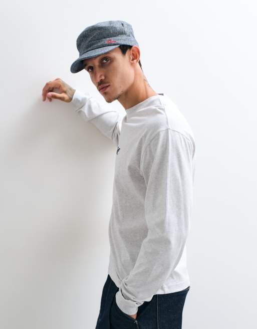 Dime cursive logo regular fit long sleeve t-shirt in white, 5 of 5