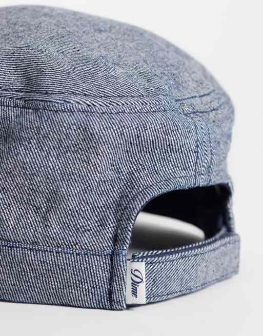 Dime denim painter mini script-logo kasket i lyseblå indigo, 3 af 3