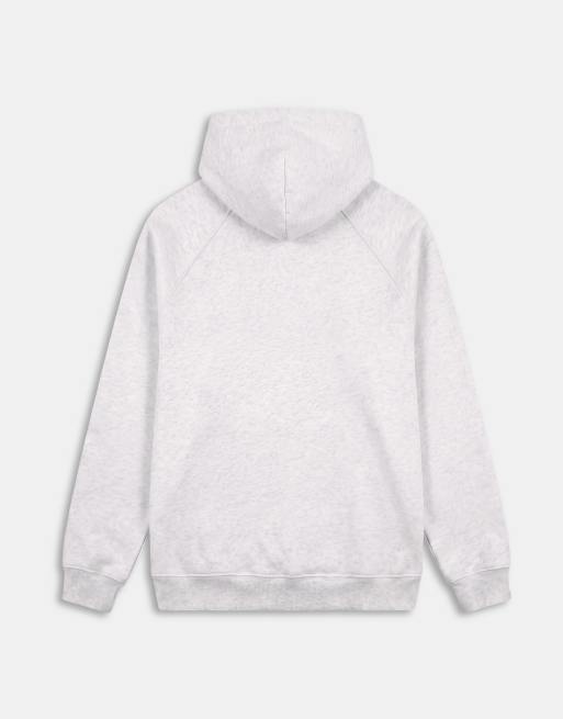 Dime heavyweight fingerprint logo pull over hoodie in ash grey, 7 of 9