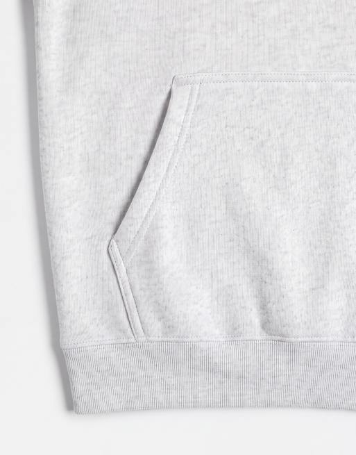 Dime heavyweight fingerprint logo pull over hoodie in ash grey, 9 of 9