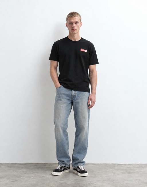 Dime leak print regular fit t-shirt in black, 7 of 10