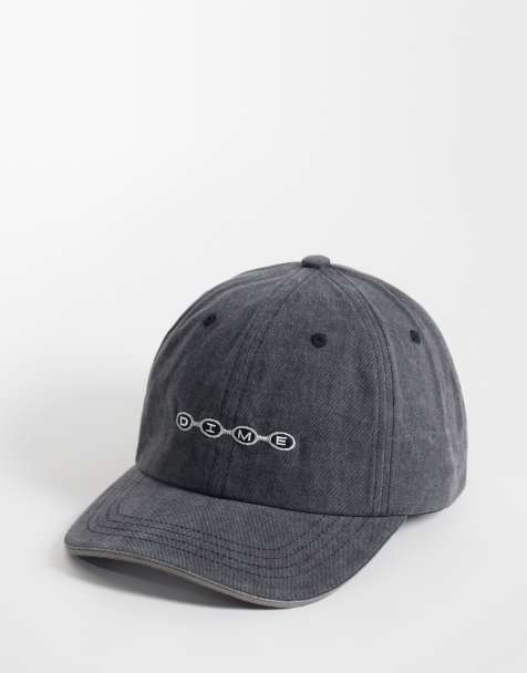 Dime space logo low pro cap in washed black - view 1