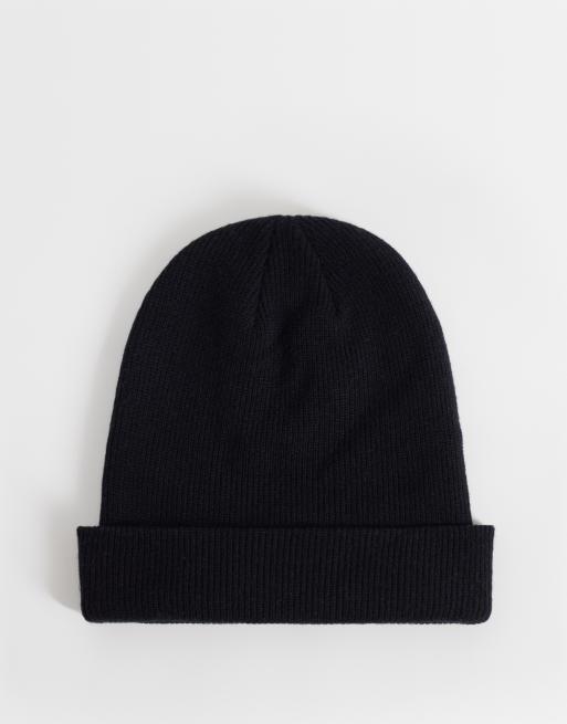 Dime Space Logo Rippstrick-Beanie in Schwarz, 3 von 3