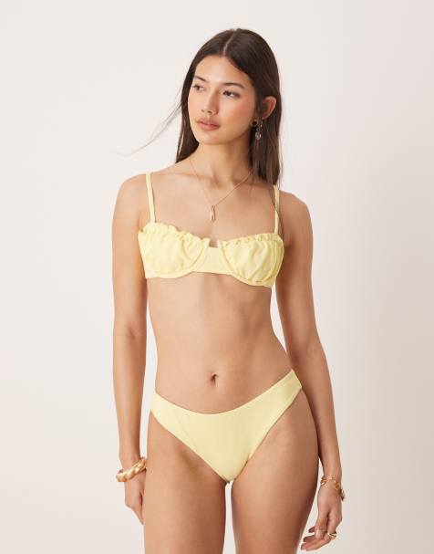 Dippin Daisy bikini bottom in baby yellow