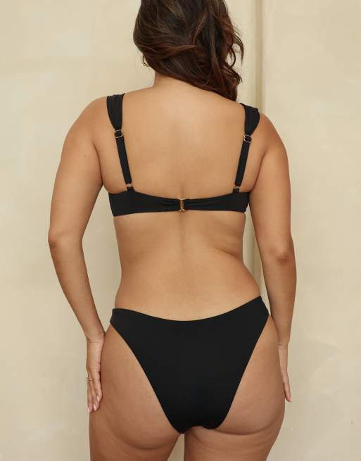 Dippin' Daisy's Athena underwire bikini top in black, 7 of 7