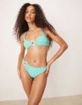 [Dippin' Daisy's] Dippin' Daisy's bikini bottoms with ring detail in floatie-Green XL Green