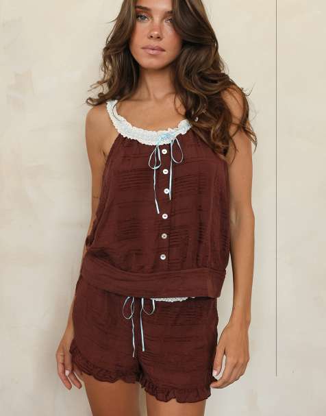Dippin' Daisy's Blonde roast tank top in mocha - view 1