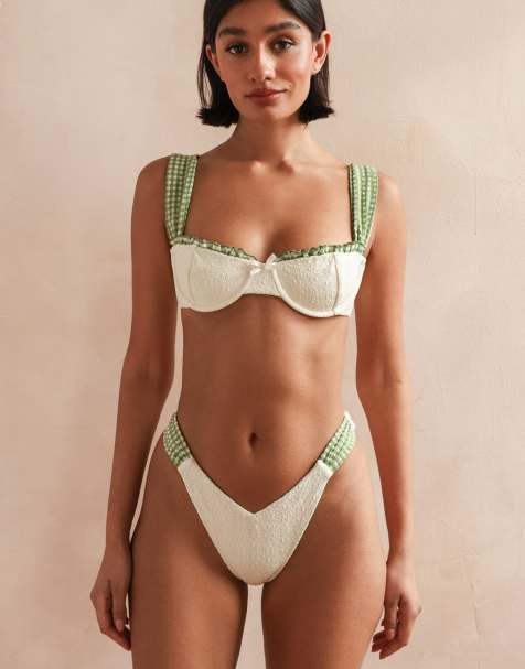 Dippin' Daisy's Blue Belle underwire bikini top in crème - view 1