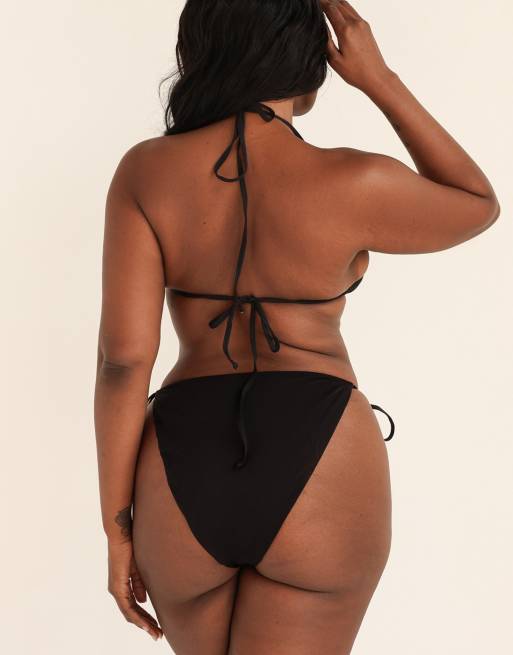 Dippin' Daisy's Bondi cheeky bikini bottom in black, 7 of 7