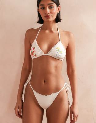 Dippin Daisys Bondi Cheeky Bikini Bottom In White